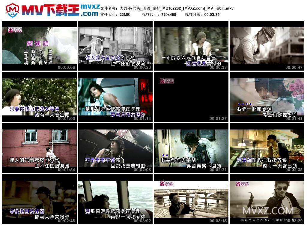 大哲-闯码头_国语_流行_MB102282